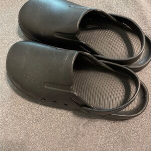 Black Slip-On Clogs
